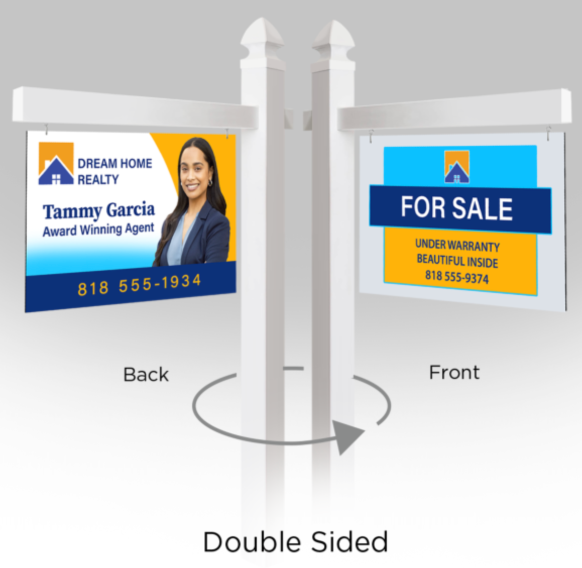 Real Estate Post Sign